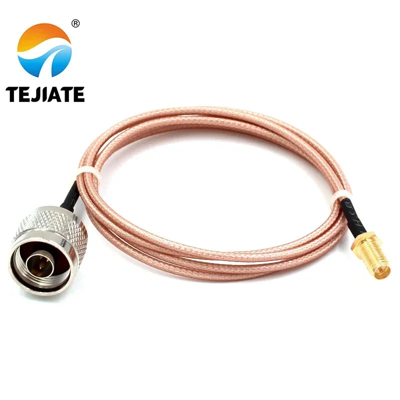1PCS TEJIATE Adapter Cable RPSMA To N Type RPSMA-KY Convert N-J 8-90CM 1M 1.5M 2M Length Connector RG316 Wire