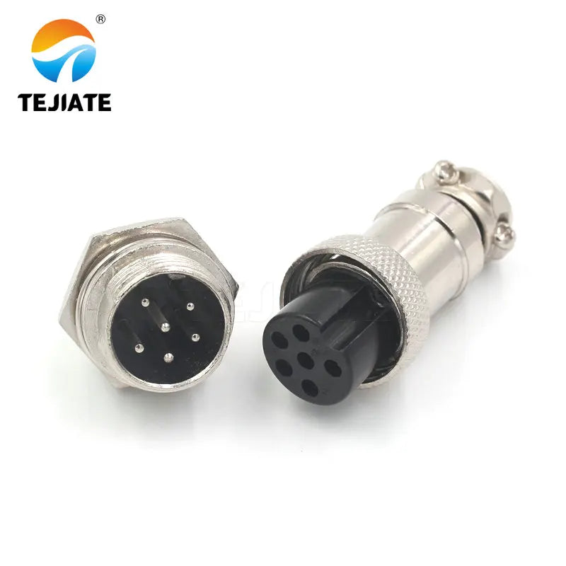 1 set of aviation plug GX16-2P/3P/4P/5P/6P/7P/8P/9P core 16mm socket aviation plug + socket