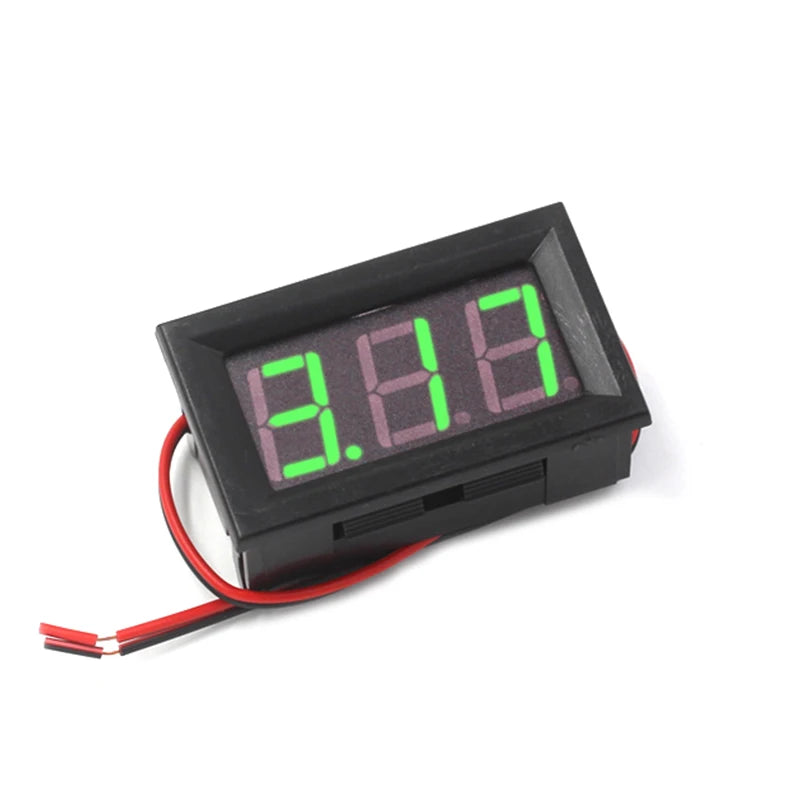 Digital tube DC voltmeter 0.56 inch LED digital voltmeter DC4.5V-30.0V DC5V-120V Reverse connection protection
