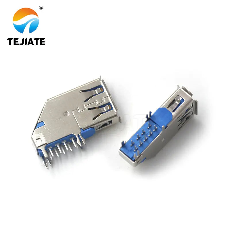 5pcs USB3.0-AM / AF 90 / 180 Degree USB A Male Plug A Female Seat B Female square port A Type B Sockect Interface Connector