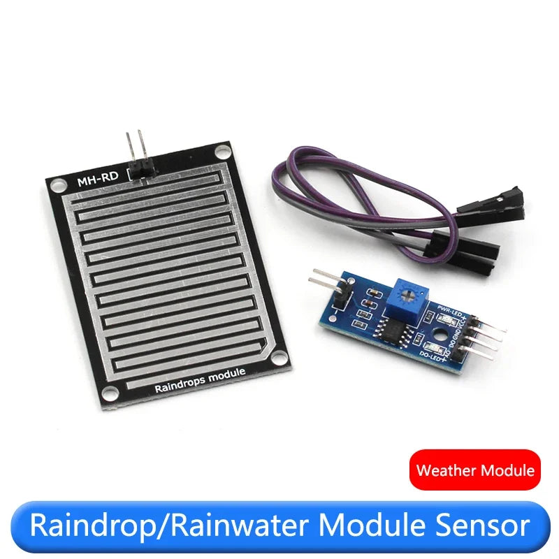 Raindrop sensor module sensor rain sensing  weather  water level display module