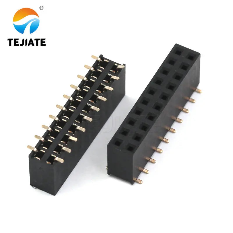 10PCS SMT double row female spacing 2.54MM 2 * 2/3/4/5/6/7/8/9/10/12/14/15/20-40P female seat