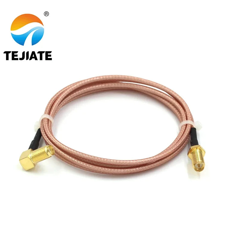 1PCS TEJIATE Adapter Cable RPSMA To SMA Type RPSMA-KY Convert SMA-KW 8-90CM 1M 1.5M 2M Length Connector RG316 Wire