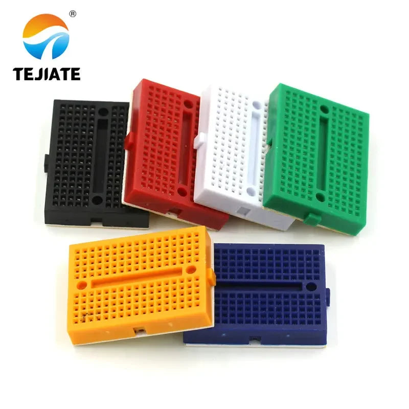 2PCS SYB-170 Universal Solderless Prototype Breadboard 170 tie-points Mini Breadboard DIY Kit White black Red yellow blue green