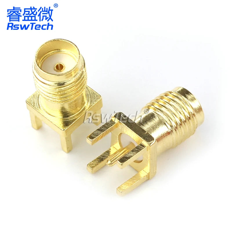 1PCS SMA-KE Connerctor SMA-KWE Adapter Straight /Bent Header Square/Skew Foot Base male female PCB connector