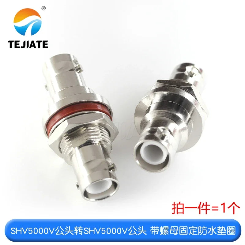 1PCS SHV5000V Female And Male High Voltagel Test RF Connector With Nut Fixed Waterproof Washer