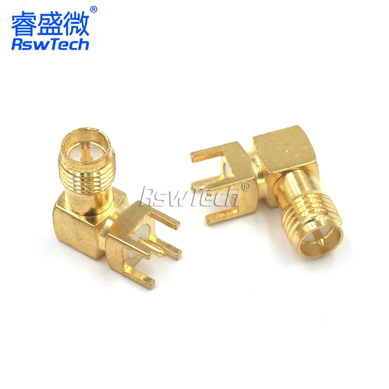 1PCS SMA-KE Connerctor SMA-KWE Adapter Straight /Bent Header Square/Skew Foot Base male female PCB connector