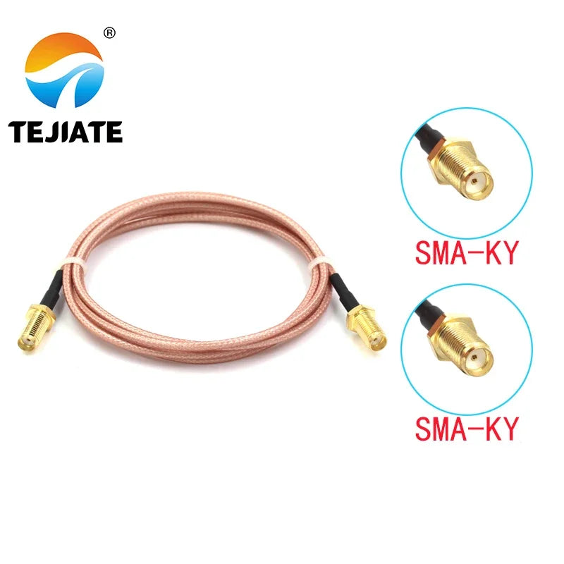 1PCS TEJIATE  SMA Adapter Cable SMA-KY Convert SMAKY 8-90CM 1M 1.5M 2M Length Connector RG316 Wire