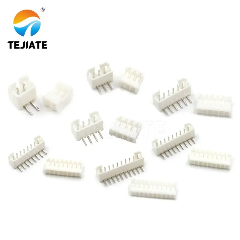 50PCS PH2.0MM Connector 2/3/4/5/6/7/8/9/10/12P Adapter Ternimal Bent Pin Base + Plug + Reed