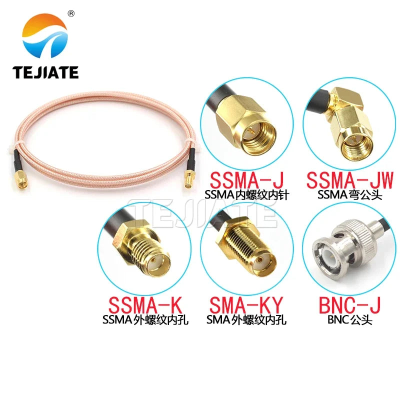 1PCS SSMA female to SMA male female extension cable SSMA-JW to SMA-J SMA-KY BNC-J BNC-JW BNC-KY RF cable RG316 adapter cable
