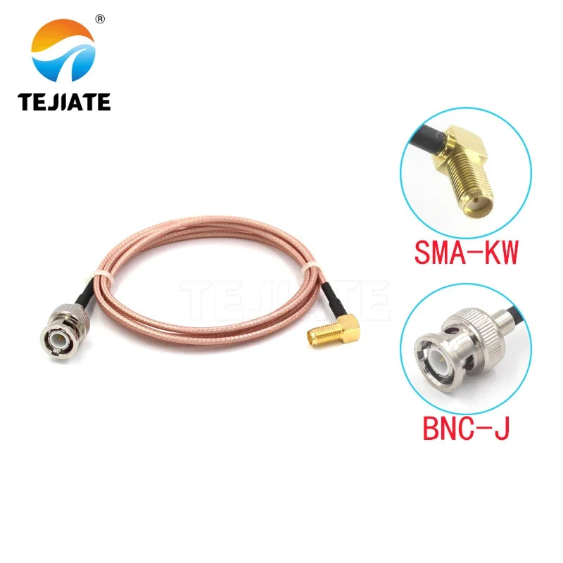 1PCS TEJIATE Adapter Cable BNC To SMA Type BNC-J Convert SMA-KW 8-90CM 1M 1.5M 2M Length Connector RG316 Wire