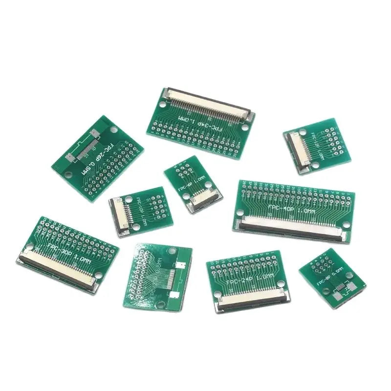 DIY FPC/FFC adapter board 1.0mm connector 6P 8P 10P 12P 20P 24P 26P 30P 34P 40PIN