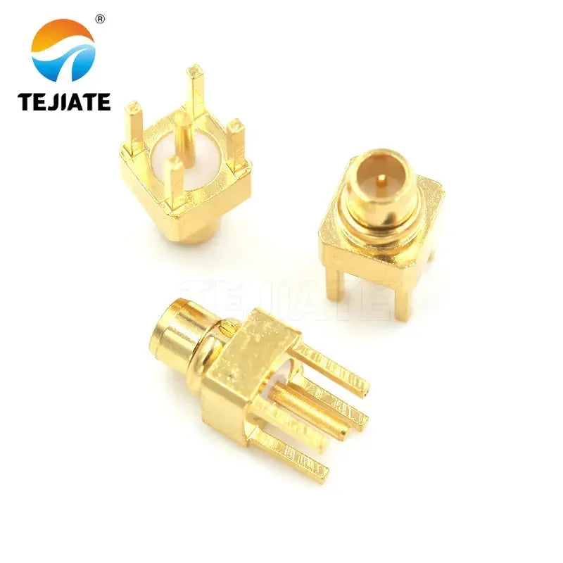 1PCS MCX MMCX KE-KWE-JE-JEF Connector Male/Female Base Straight Angle Bent Header Four Feet Welding PCB Socker Adapter