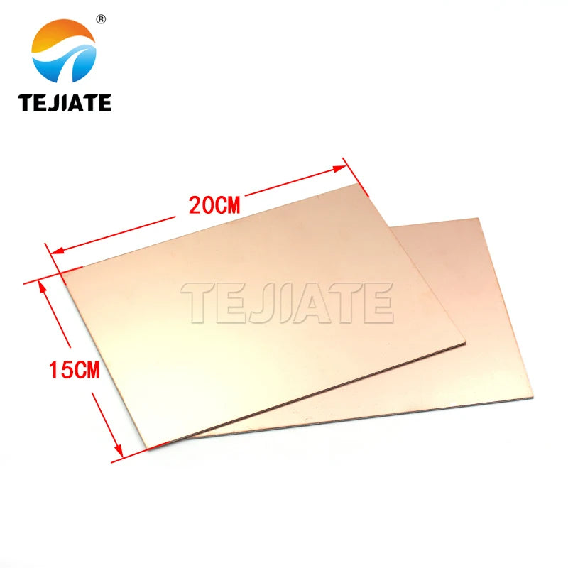 Single-sided and double-sided copper clad laminate PCB circuit board 10*15*20*30CM single-sided and double-sided glass fiber cop