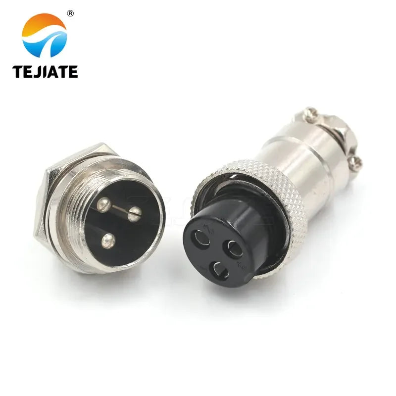 1 set of aviation plug GX20-2P/3P/4P/5P/6P/7P/8P/9P/10P/12P core 20mm socket aviation plug + socket