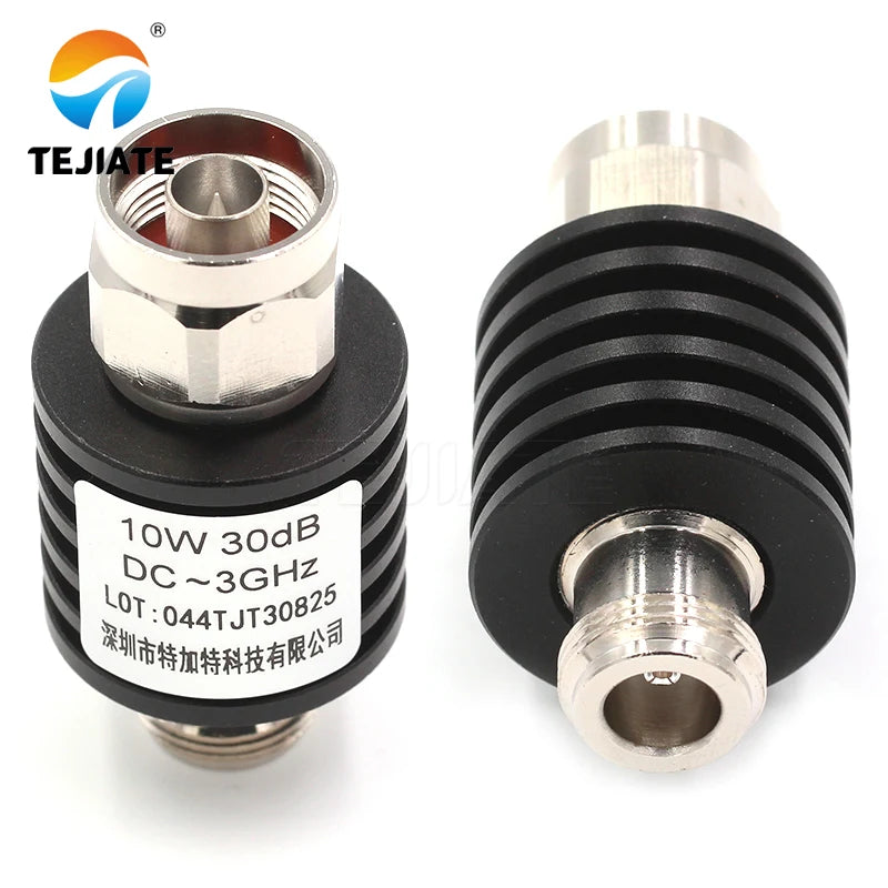 1PCS N-JK 10WDC-3GHz 1DB-40DB attenuator RF coaxial female plug and male plug connector adapter N male female head