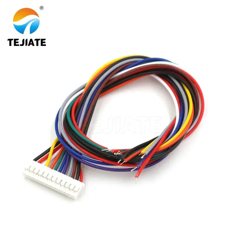 PH2.0MM Electronic Terminal Wire Single Head Color Row Line 2/3/4/5/6/7/8/9/10/12P 30CM Nickel Plated