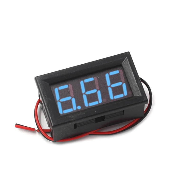 Digital tube DC voltmeter 0.56 inch LED digital voltmeter DC4.5V-30.0V DC5V-120V Reverse connection protection