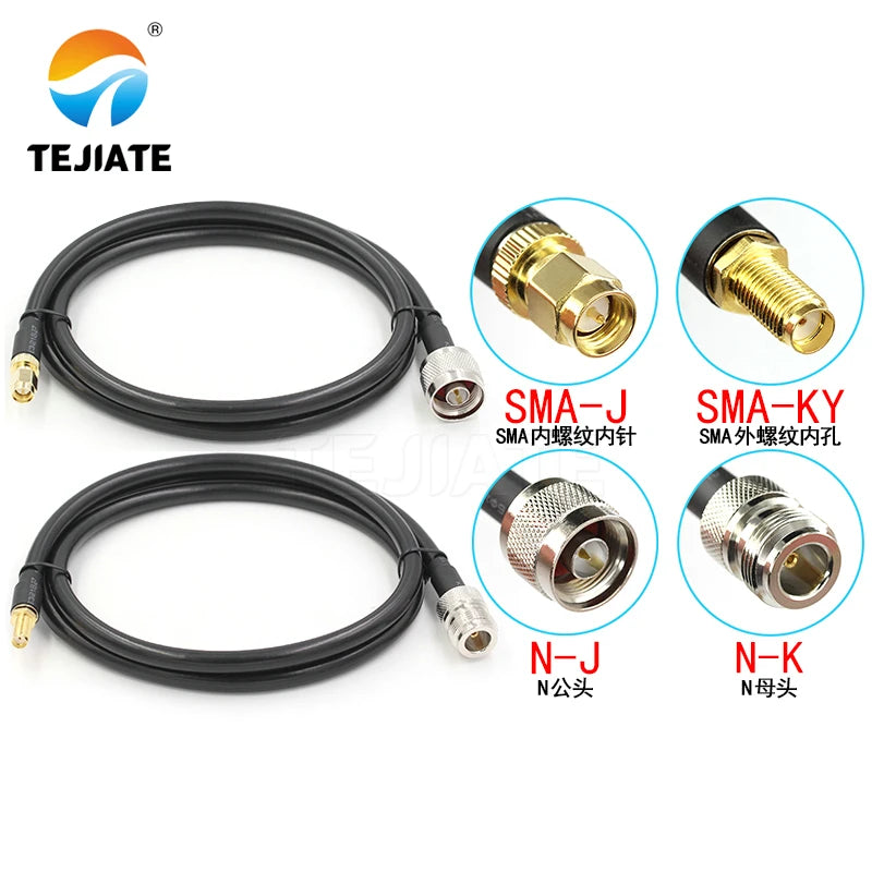 1PCS SMA-J SMA-KY to N-J N-K RF cable SMA male female to N male female adapter cable SMA/N-JK SYV50-5 extension cable