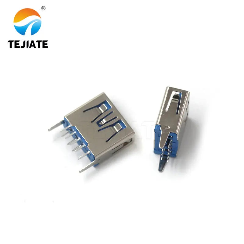 5pcs USB3.0-AM / AF 90 / 180 Degree USB A Male Plug A Female Seat B Female square port A Type B Sockect Interface Connector