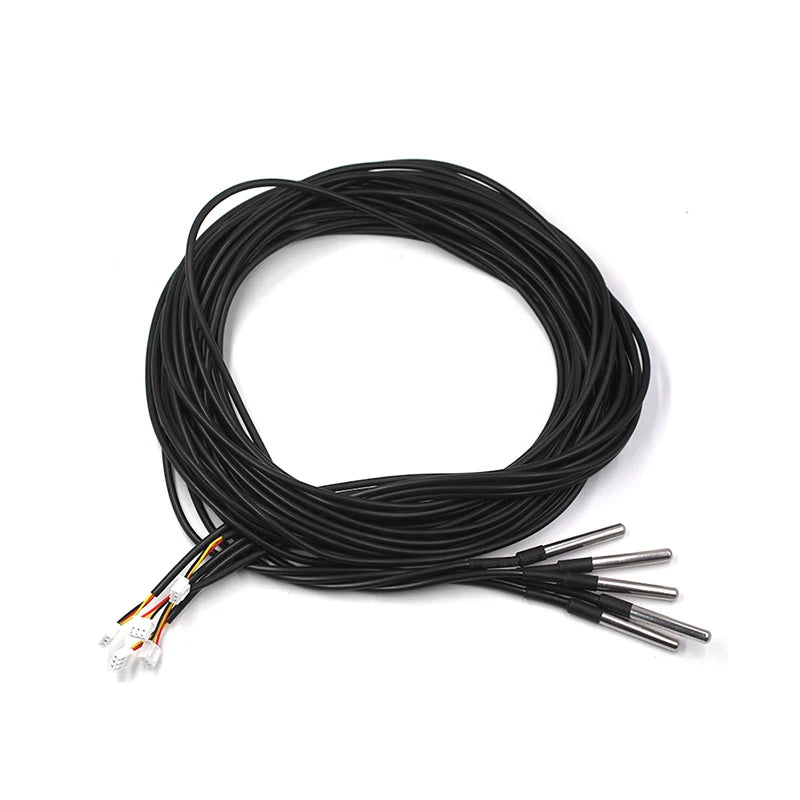 DS18B20 stainless steel package waterproof type cable length 1 meter with XH2.54 terminal