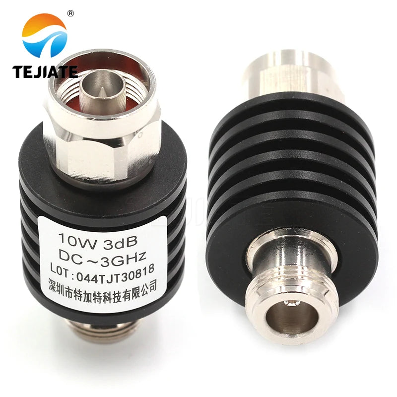 1PCS N-JK 10WDC-3GHz 1DB-40DB attenuator RF coaxial female plug and male plug connector adapter N male female head