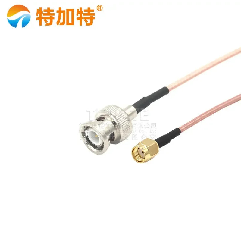 1PCS TEJIATE SMA Inner Screw Inner Hole To BNC Bent Male/Female Header RG316 Coaxial Wire 0.08~2M