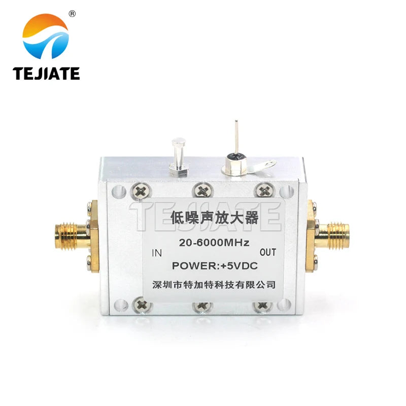 Low-noise amplifier: 20-6000 MHZ; Low-noise high-gain LNA RF preamplifier: 0.02-6Ghz