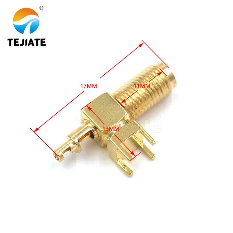 SMA rf coaxial pcb connector crimp for 1.13 cable