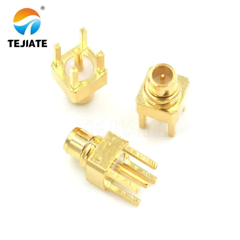 1PCS MCX MMCX KE-KWE-JE-JEF Connector Male/Female Base Straight Angle Bent Header Four Feet Welding PCB Socker Adapter
