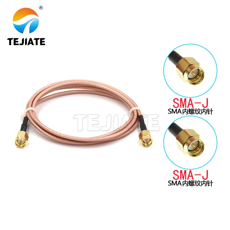 1PCS RF connection cable SMA male to SMA male RG316 tail fiber cable SMA male crimping FPV RG316 50 ohm cable SMA to SMA