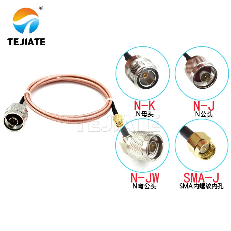 1PCS SMA to N extension line N male to SMA male connection line L16 female SMA to N type RG316 feeder coaxial RF line