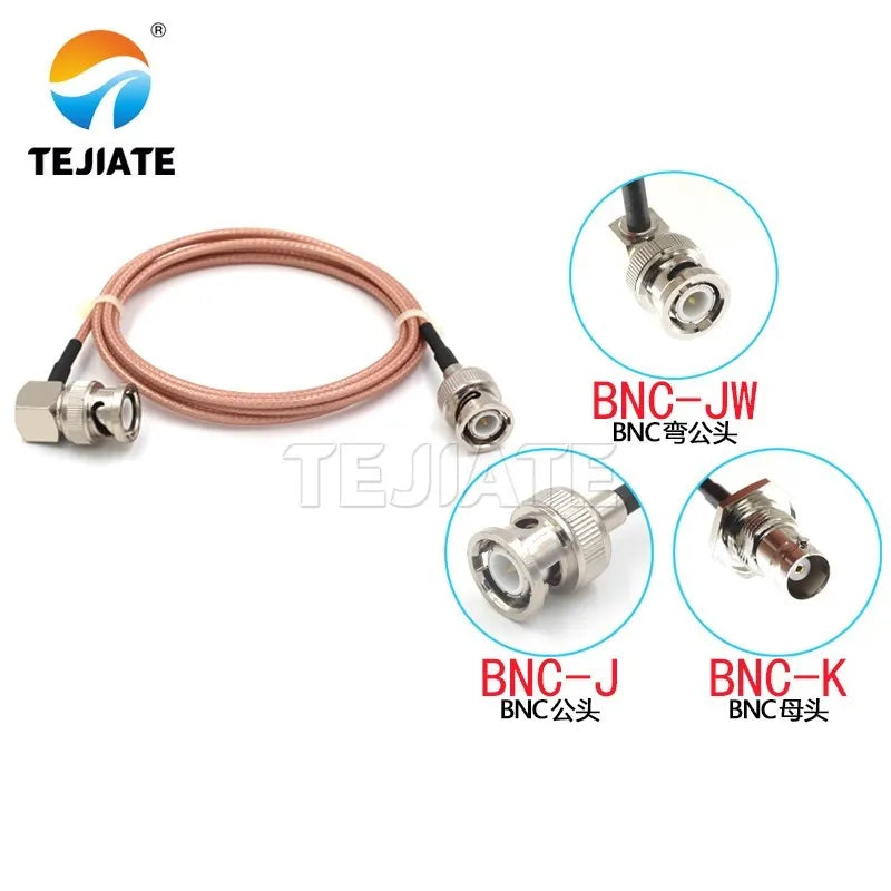 1PCS BNC to BNC adapter line BNC male female to BNC male female RF line Q9 connection line RG316 coaxial line impedance 50 ohms
