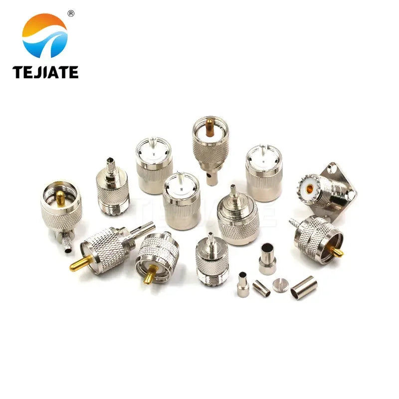 1PCS High Frequency Connector UHF-J/JW/KF 4 Hole Flange Feeder Adapter Electronic Components
