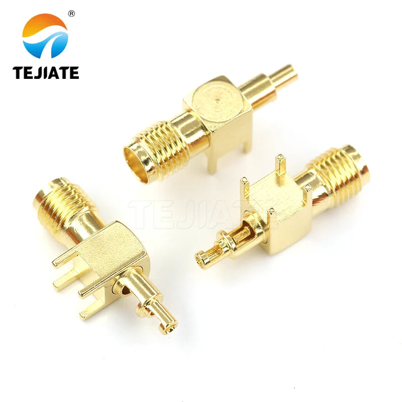 1PCS SMA-KWE-1.13 SMA connector 1.13 High quality RPSMA KWE-1.13 Open 90 degree female RF coaxial plug right angle connector