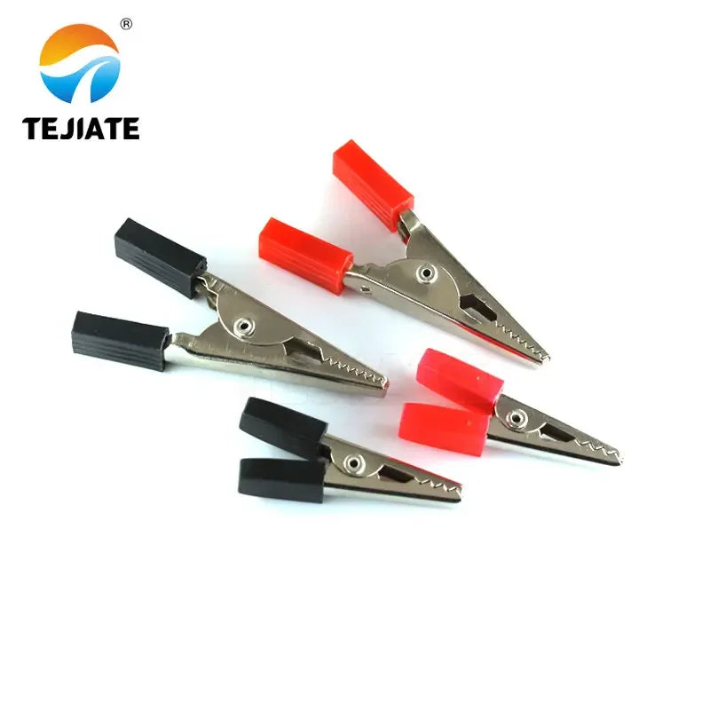 10PCS Alligator Clip Small/Large Electric Clamp Battery Clip Power Test Tong Experiment Tool