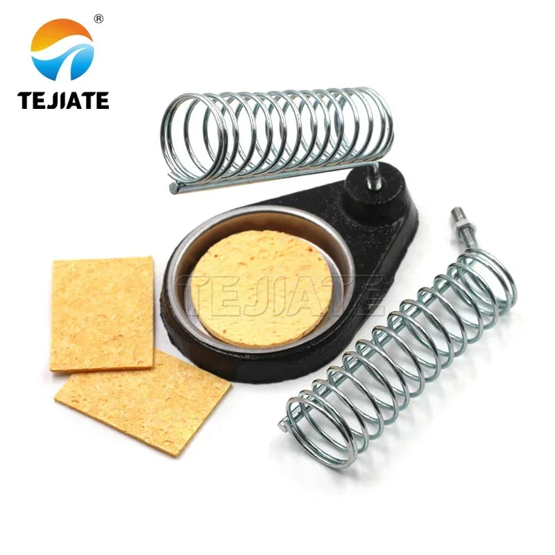 Universal Soldering Iron Stand Square All Metal Soldering Iron Stand Double Grid Multifunctional Round