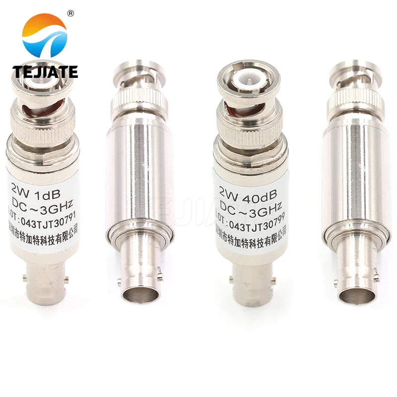 1PCS 2W Straight BNC Coaxial RF Attenuator ,DC to 3GHz,1db,3db,6db,10db,15db,20db,25db,30dB,40db