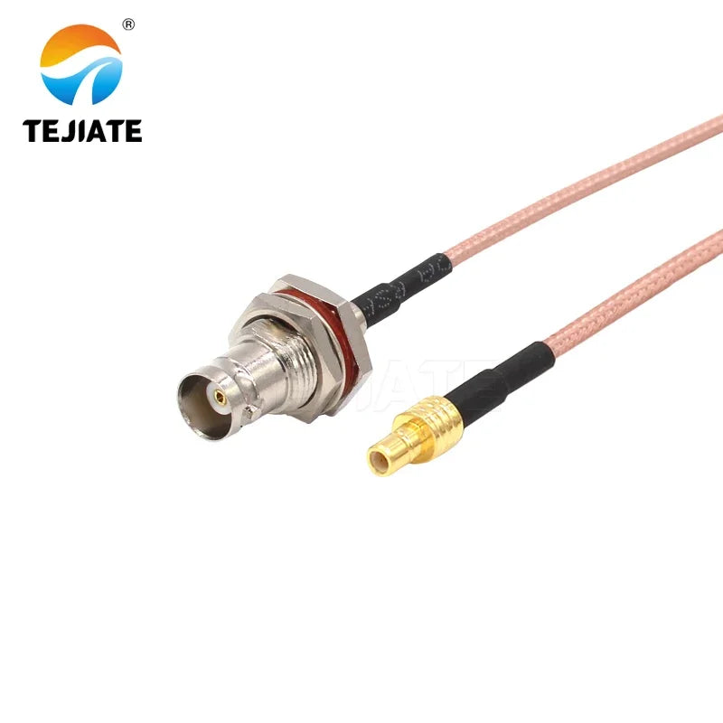1PCS TEJIATE Adapter Cable SMB To BNC Type SMBJ Convert BNCK 8-90CM 1M 1.5M 2M Length Connector RG316 Wire