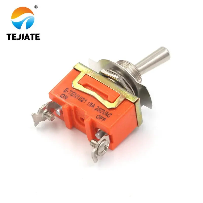 1PCS 12MM 15A 250VAC Micro Switch 2PIN ON-OFF E-TEN1021 Toggle Type Rocker Power Control