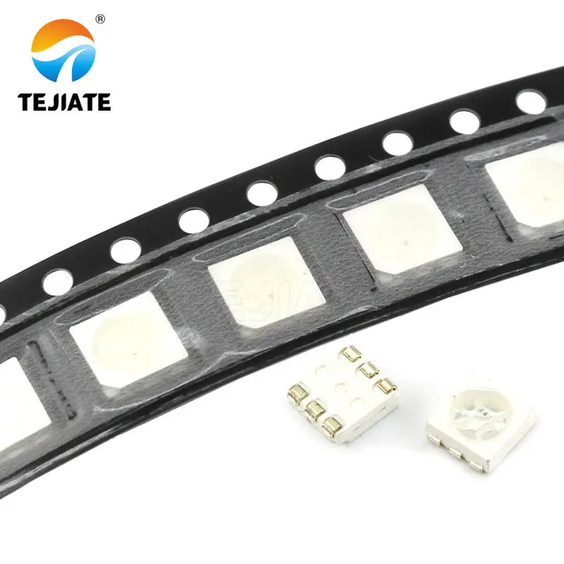 50PCS 1Lot 5050 Bright LED Light Beads Red Green Blue Yellow White Warm White RGB 3 Colors Emitting Diode Electronic DIY Kit