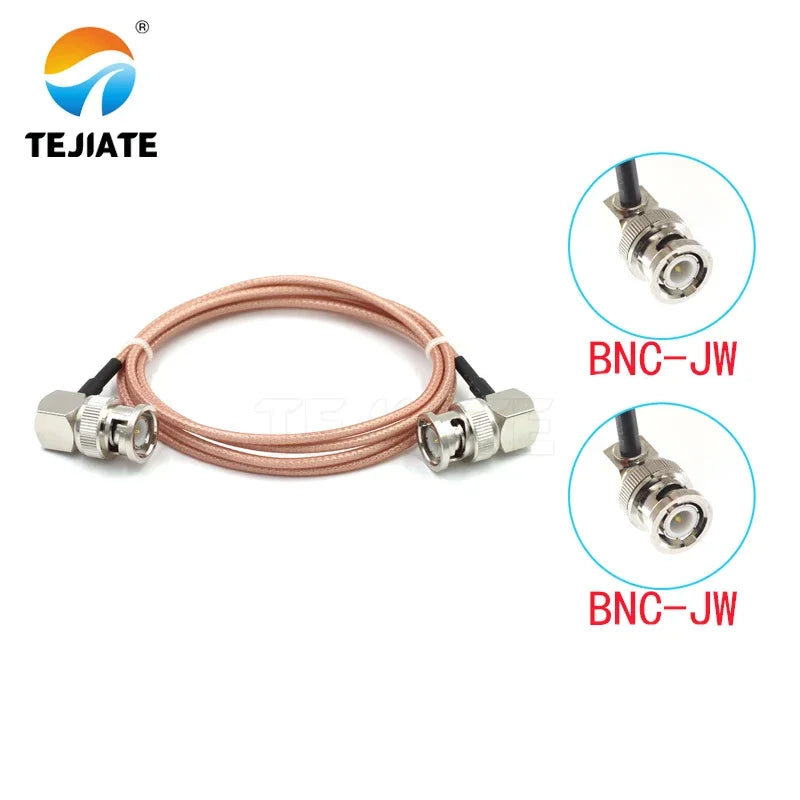 1PCS TEJIATE Adapter Cable BNC To BNC Type BNCJW Convert BNCJW 8-90CM 1M 1.5M 2M Length Connector RG316 Wire