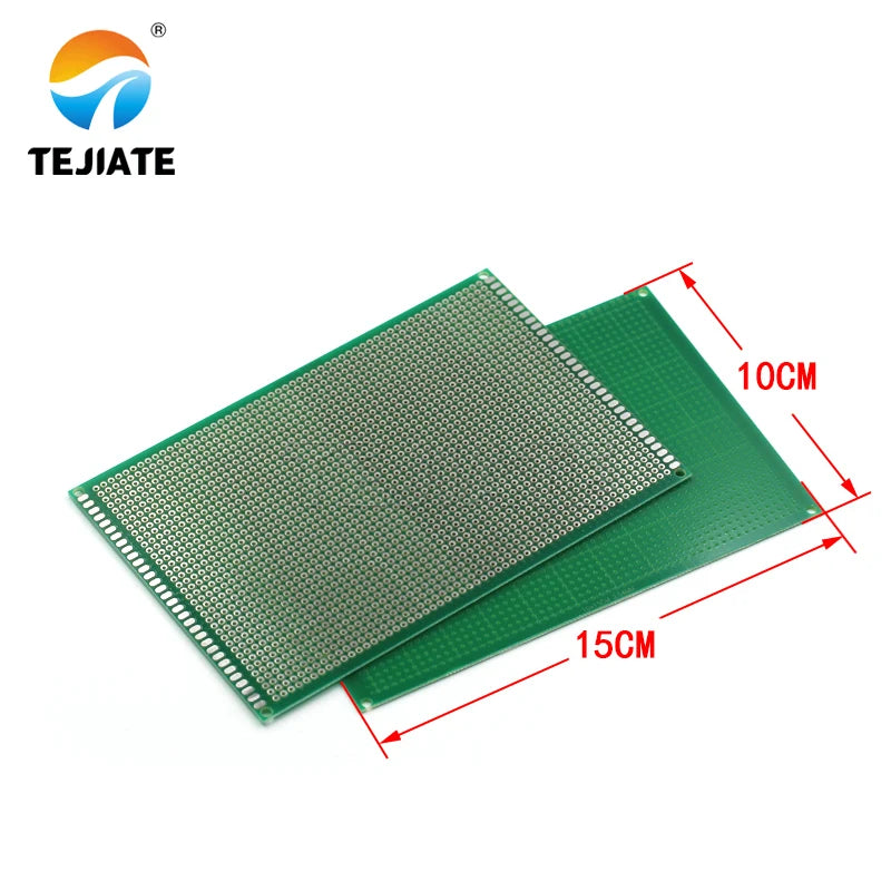 PCB circuit board universal board single-sided tin spray green oil glass fiber experimental board hole board welding 9*15