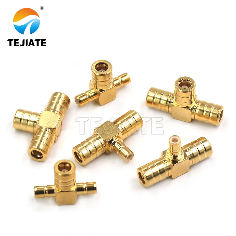 SMB three-way RF adapter SMB-KKK/KJK/JKJ one-to-two connector 50 ohm full copper gold-plated