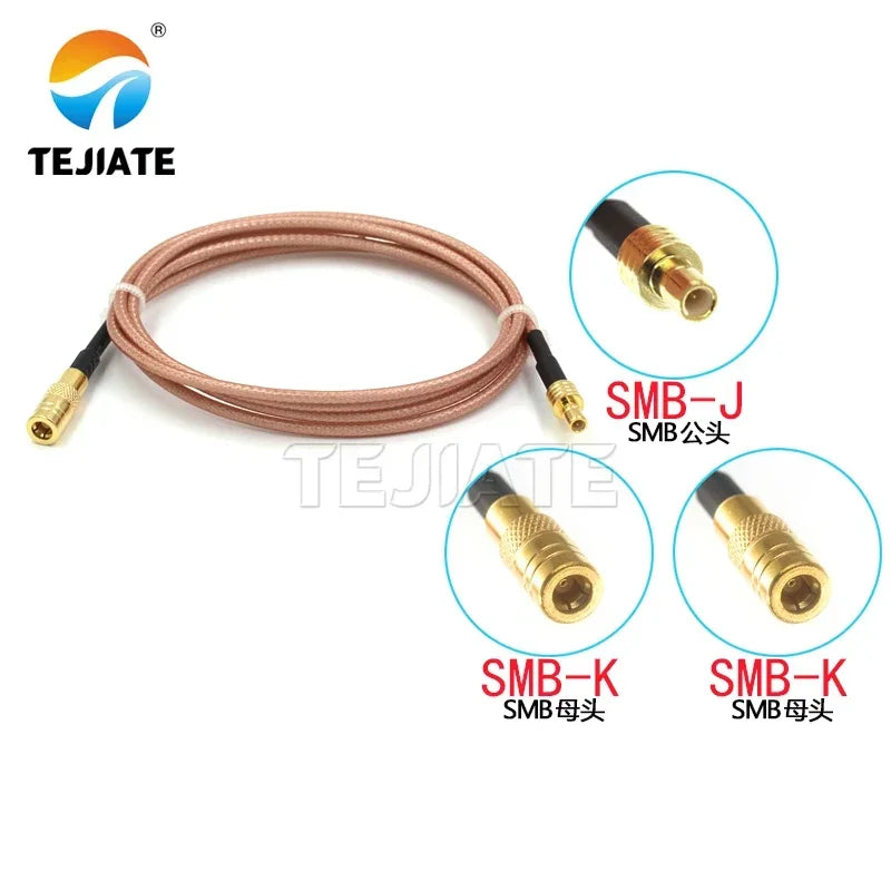 1PCS SMB To SMB SMB-JJ SMB-JK Extension Line SMB Male Female RF RF Extension Line RG316 Adapter Line Impedance 50 Ohms