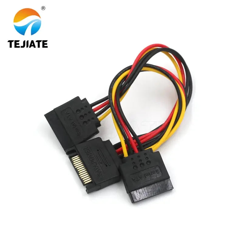 1PCS SATA-IDE Power Wire 1-to-2 Type 4P-4/6P Mainboard SSD Graphics card Connecting Line