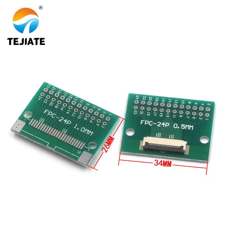 FPC FFC Flat Cable Transfer Plate Directly Insert DIY 0.5MM Space Connector 6P 8P 10P 20P 30P 40P 60P 0.5 Change 2.54 Type
