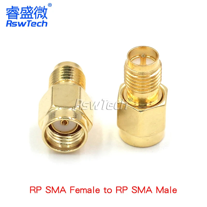 1PCS Double Way/Double Inverse SMA Connector RPSMA-JJ KK JWK KKF KKY Inner Screw Inner Hole/Inner Pin L Type Adapter
