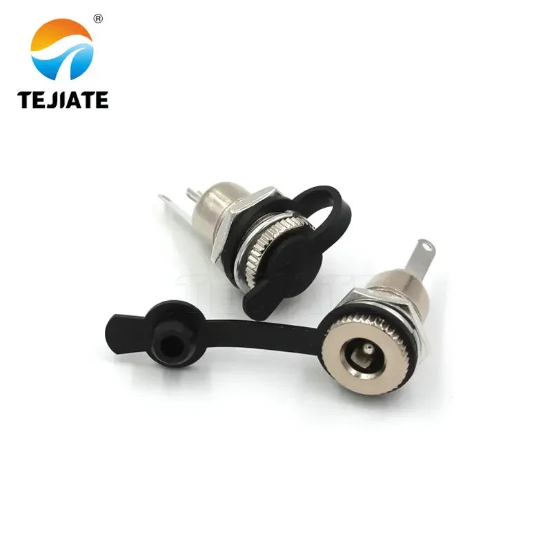 DC099 5.5 mm x 2.1mm DC Power Jack Socket Female Panel Mount Connector Metal DC-099 Open Hole 11MM 5.5*2.1 5.5*2.5