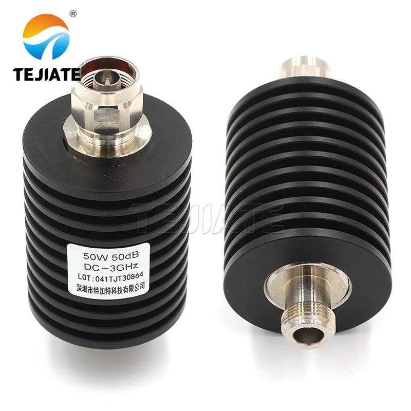 1PCS N-type attenuator N-JK 50W attenuator DC-3GHz 5DB-50DB RF coaxial connector